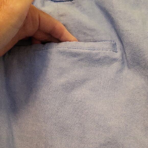 Talbots Plus Size 18W Light Blue Capri Pants Lightweight - Picture 9 of 11